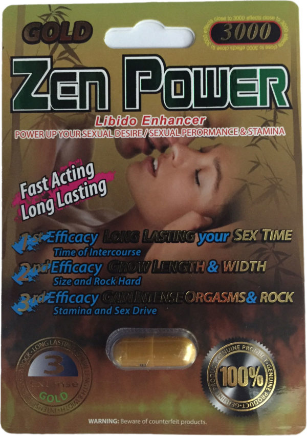 Zen Power Gold 3000 Male Sexual Enhancement Pill