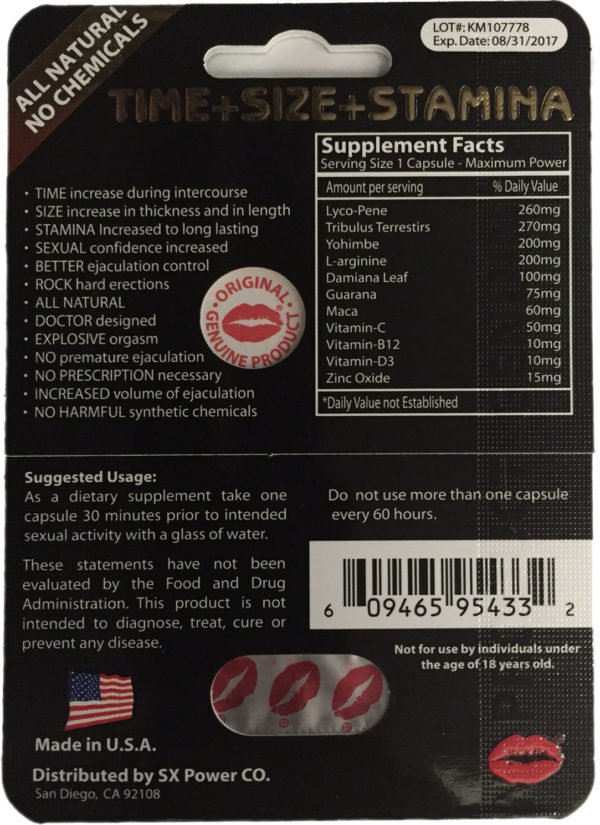 RedLips Premium Male Sexual Enhancement Pill All Natural - Image 2