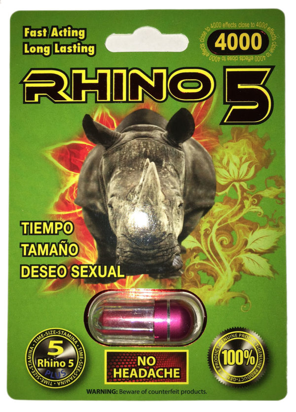 Rhino 5 4000 Male Sexual Enhancement Pill