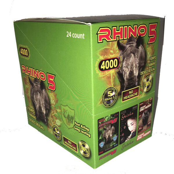 Rhino 5 Male Libido Sexual Enhancer (Box of 24 Pills)