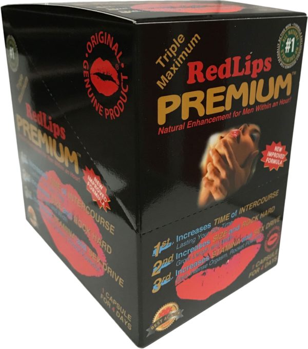 Red Lips Male Sexual Enhancement Pill (Box of 30 Pills)