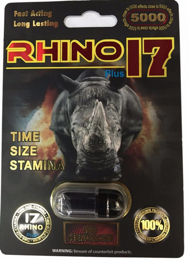 Rhino 17 5000 Male Sexual Performance Enhancement Pill - Rhino Platinum