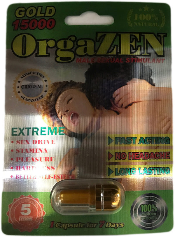 OrgaZEN 15000 Gold Male Sexual Performance Enhancement Pill