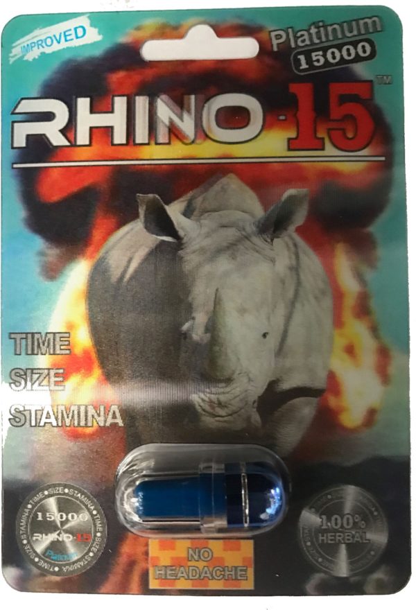 Rhino 15 15000 Platinum Male Sexual Enhancement Pill