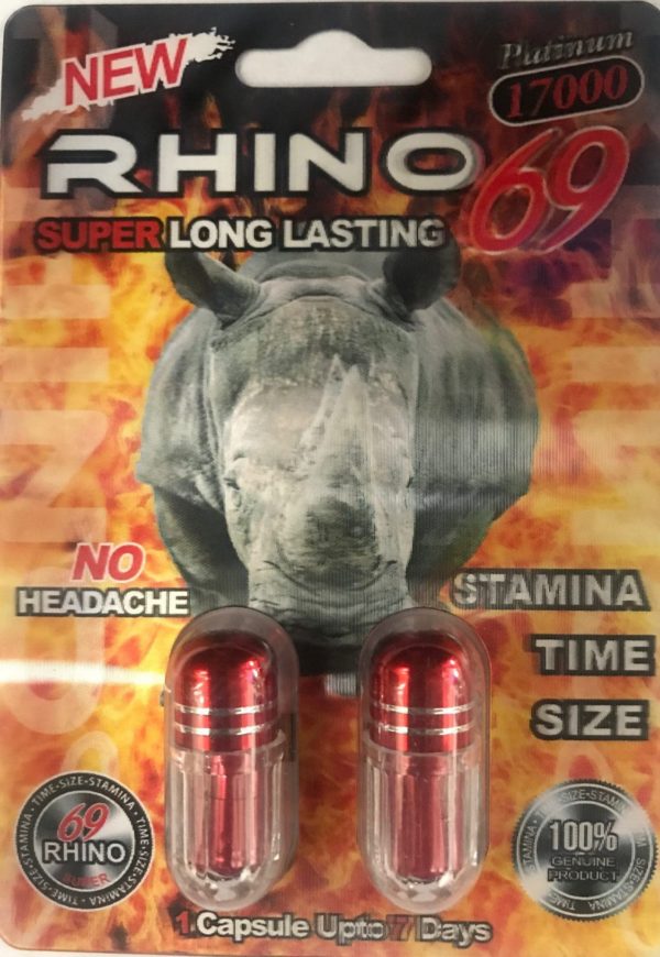 Rhino 69 17000 Platinum Male Sexual Enhancement Pills