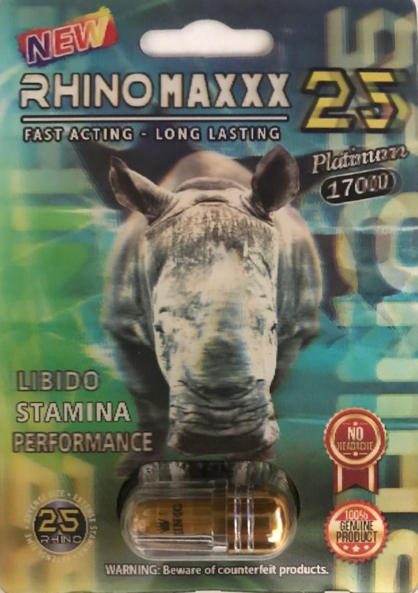 RhinoMAXXX 25 Platinum 17000 Men Sexual Supplement Enhancement Pill