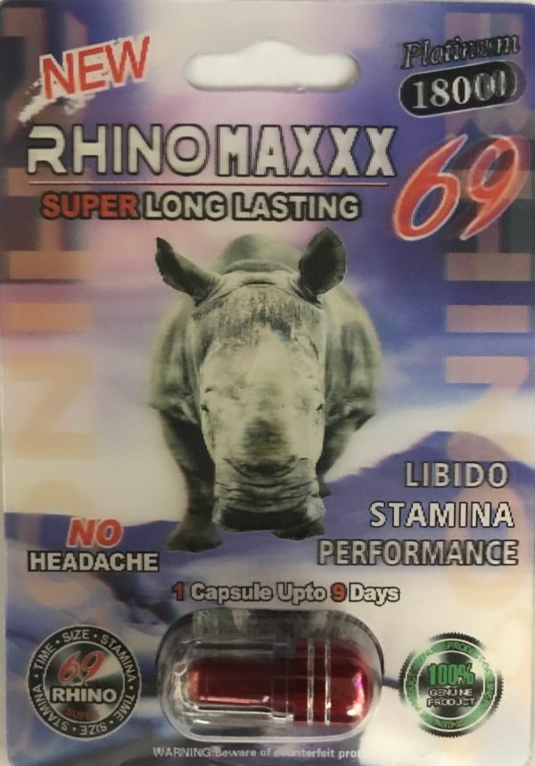 RhinoMAXXX 69 Platinum 18000 Men Sexual Supplement Enhancement