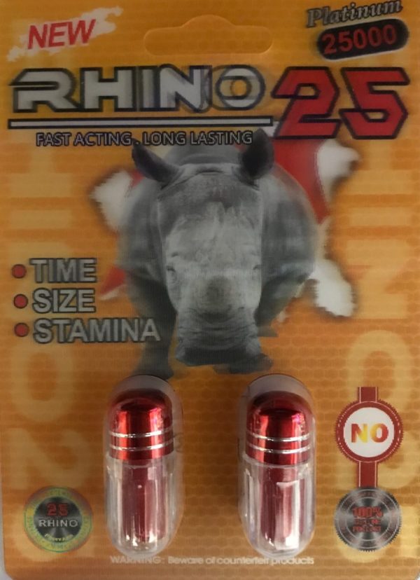 Rhino 25 25000 Men Sexual Supplement Enhancement Pill