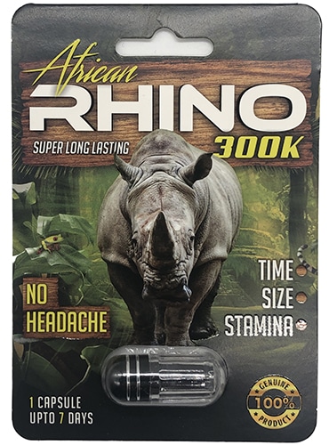 African Rhino 12000 Men Sexual Supplement Enhancement Pill - Rhino Platinum...