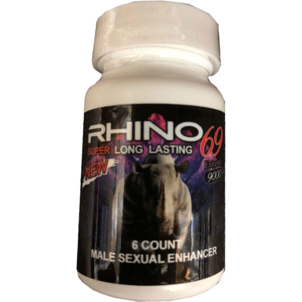 Rhino 69 9000 Extreme Male Sexual Enhancement Pills Bottle