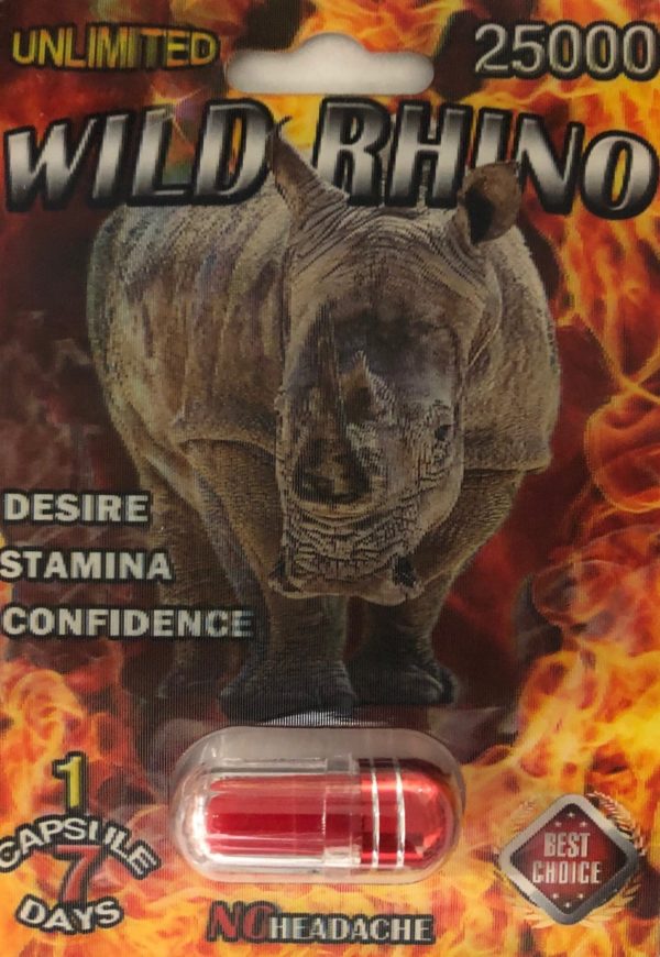 Wild Rhino 25000 Men Sexual Supplement Enhancement Pill
