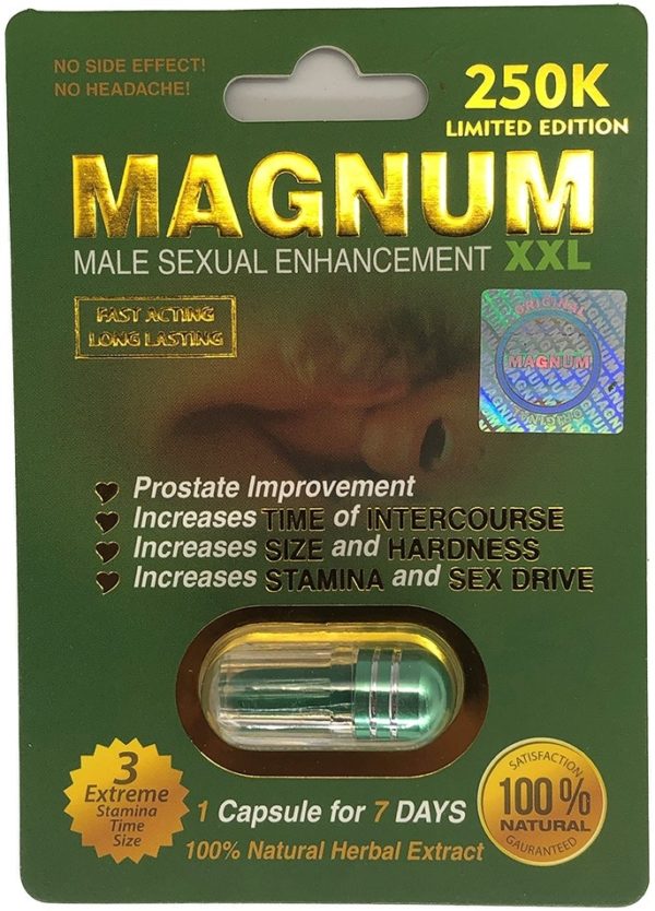 Magnum 250K XXL Green Male Sexual Supplement Enhancement Pill