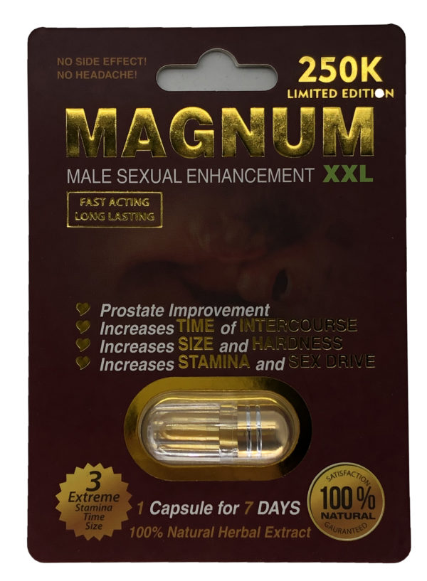 Magnum 250K BURGUNDY XXL Sexual Supplement Enhancement Pill