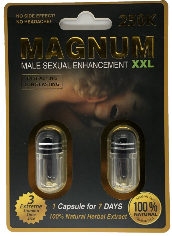 Magnum 250K BLACK XXL Sexual Supplement Enhancement DOUBLE Pill