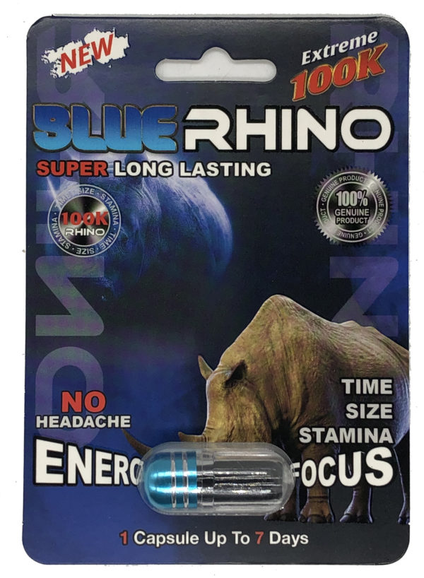 Blue Rhino 100K Male Sexual Supplement Enhancement Pill