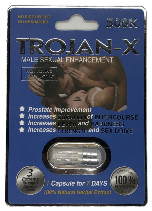 Trojan-X 500K (Purple) Male Sexual Supplement Enhancement Pill