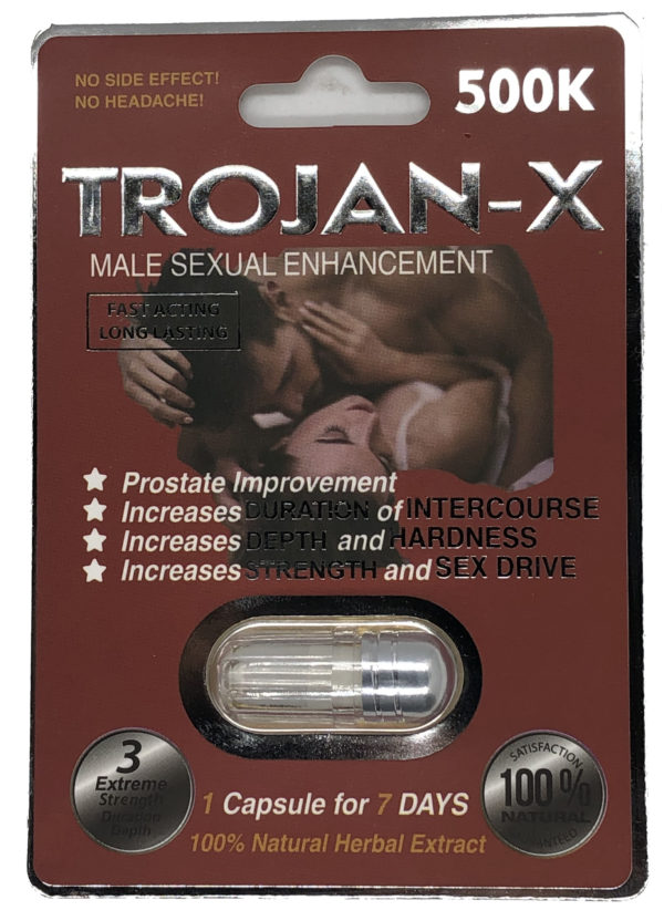 Trojan-X 500K (Red) Male Sexual Supplement Enhancement Pill
