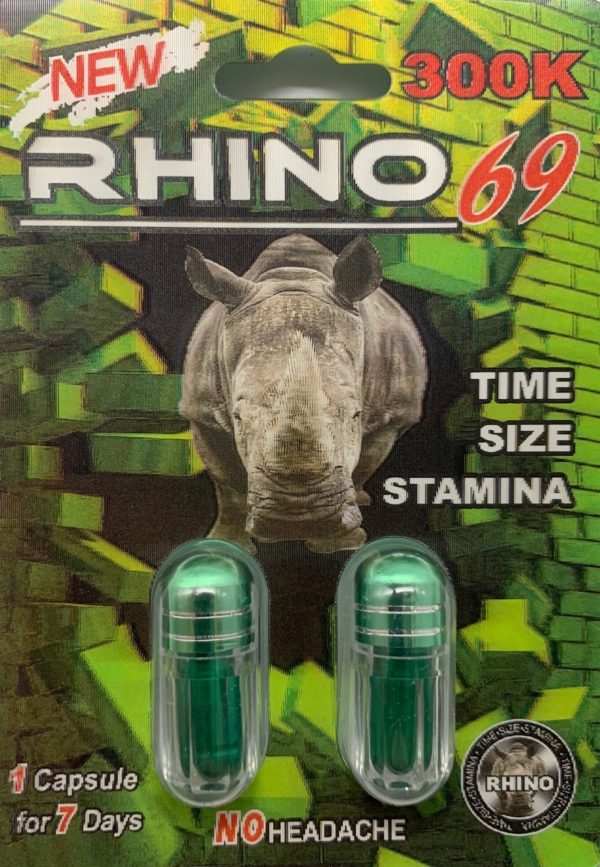 Rhino 69 300K Men Sexual Supplement Enhancement Double Pill