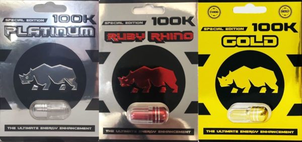 3-Pack 100K Special Edition Rhino Men Sexual Supplement Enhancement Pill