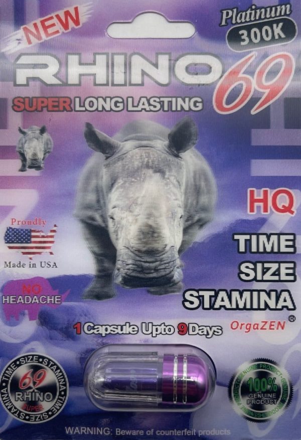 Rhino Super Long Lasting 69 300K Men Sexual Supplement Enhancement Pill