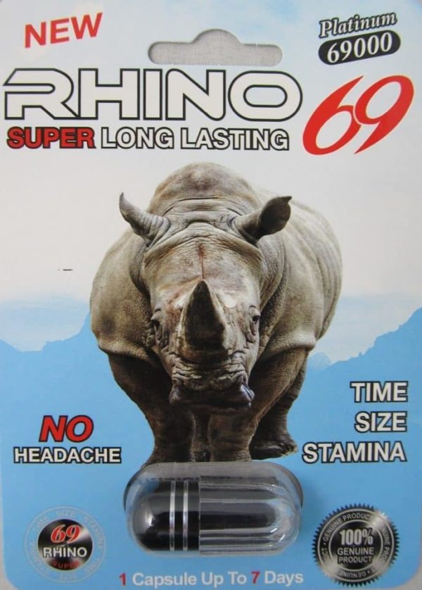 Rhino Super Long Lasting 69000 Men Sexual Supplement Enhancement Pill