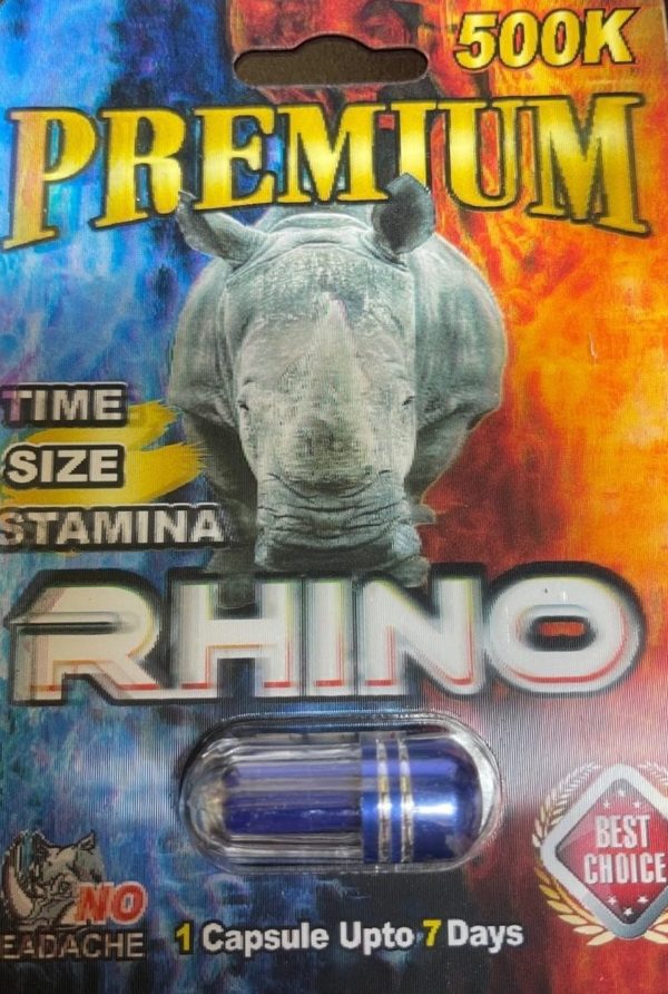 Rhino Premium 500K Men Sexual Supplement Enhancement Pill