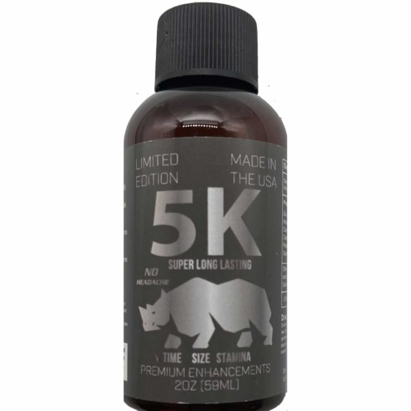 Rhino 5K Black Sexual Enhancement Drink Bottle