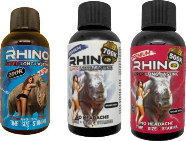 Super Long Lasting 3-Pack Rhino Men Sexual Supplement Enhancement Drinks