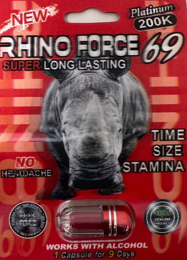 Rhino Force 69 200K Sexual Enhancement Pill